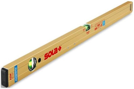 Sola azm100 vaterpas i aluminiumsblok | 100 cm | 2 guldsmede | 0,5 mm m | magnetisk - 01821301