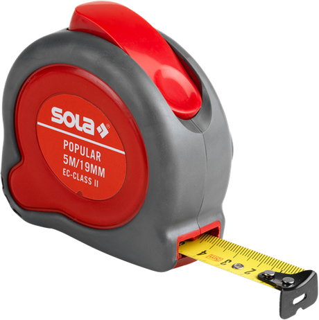 Sola målebånd 5mtr 19mm populær pp5