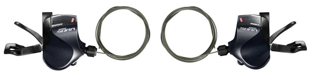 Shimano Sora SL-R3000 2x9-trins gearskiftesæt med fladstang