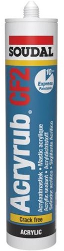 Soudal akryl cf2 | akryl fugemasse | hvid | 310 ml - 121616