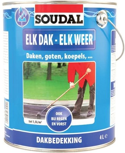 Soudal ethvert tag - alt vejr | grå | 4 l - 101520