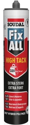 Soudal fix - alle high tack | klæbende fugemasse | hvid | 290 ml - 153984