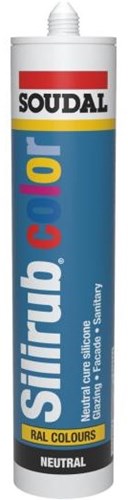 Soudal silirub farve | silikone fugemasse | antracit ral 7016 | 300 ml - 105831