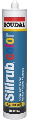 Soudal silirub farve | silikone fugemasse | kvart grå ral 7039 | 300 ml - 113228
