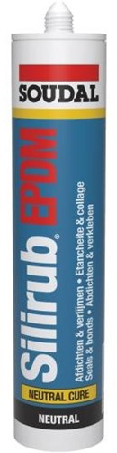 Soudal silirub epdm | silikone fugemasse | sort | 300 ml - 112501
