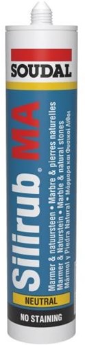 Soudal silirub ma | silikone fugemasse | stengrå | 300 ml - 117637
