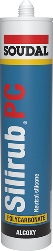 Soudal silirub pc | alcoxy silikone fugemasse | 300 ml | gennemsigtig - 123600
