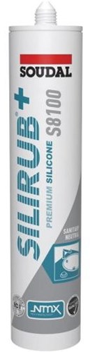 Soudal silirub+ s8100 neutral | VVS-sæt | hvid | 300 ml - 131238