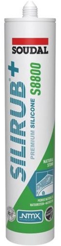 Soudal silirub+ s8800 | natursten | silikone fugemasse | lys beige | 300 ml - 120988