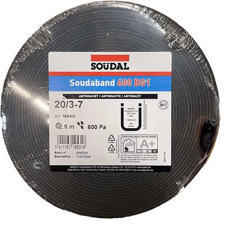 Soudal soudaband 600 bg1 20 2-4 antracit (10m) - 168403
