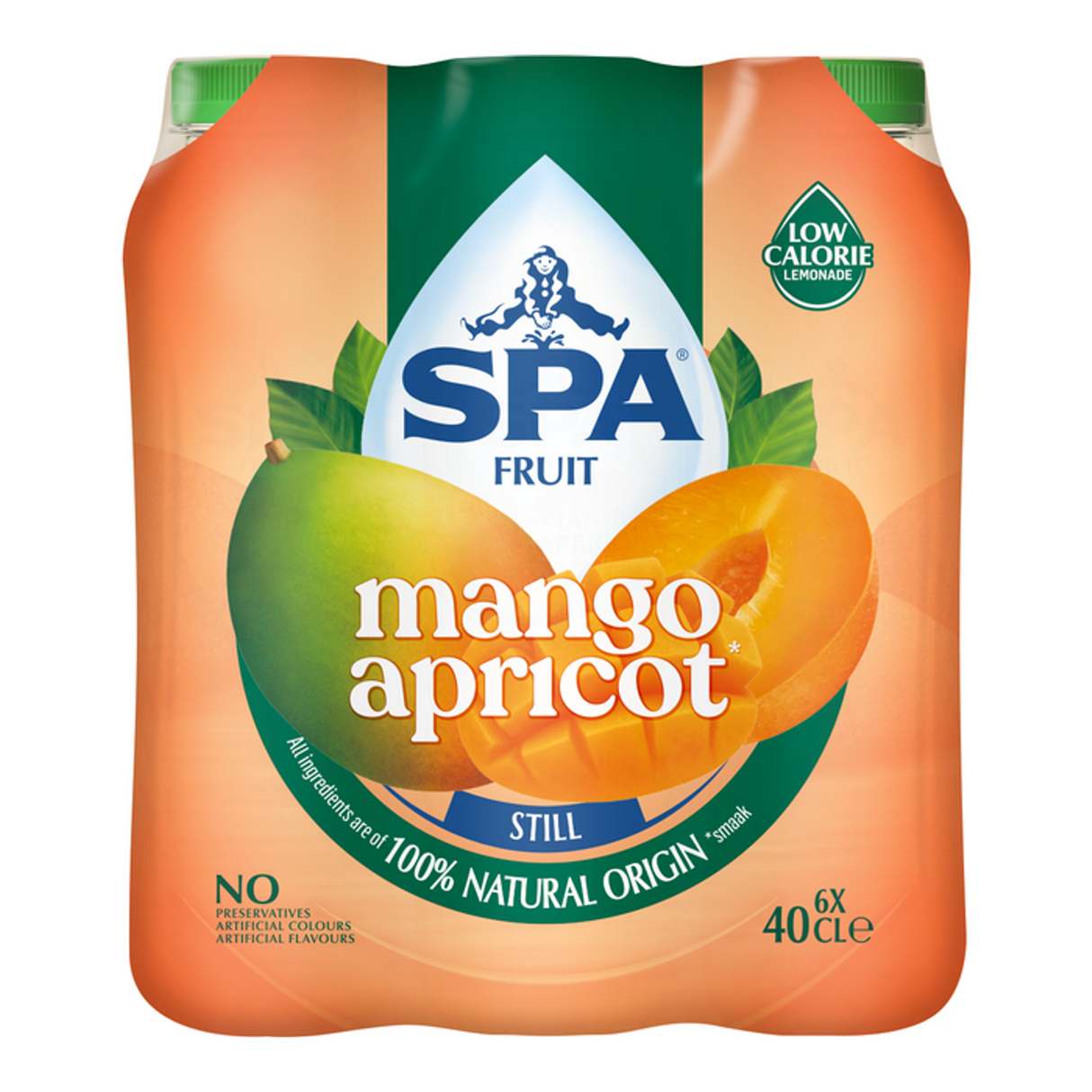 Spa frugt stadig mango abrikos kæledyr (6x 400 ml)