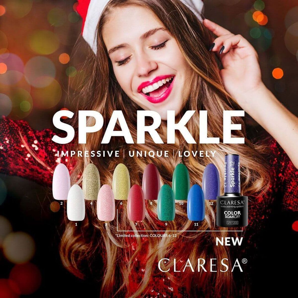 Claresa UV LED Gel Polish 5ml Sparkle 7