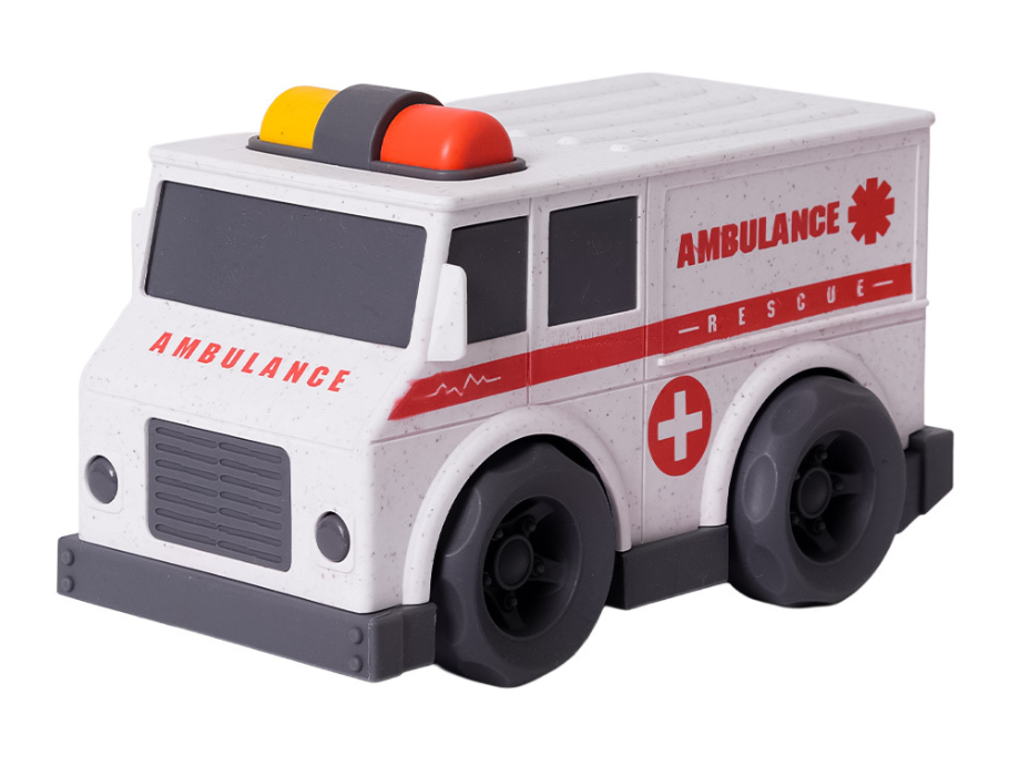 Biolegetøj bioplast ambulancevogn (15 cm)