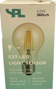 Enzo spl led gls e27 4-40w 2500k filament gold sensor - led7350