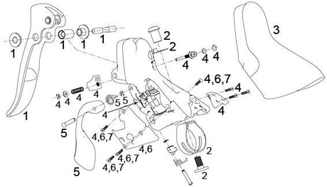 Sram skivebremse apex skivebremse apex højre fr.bremse 1300mm