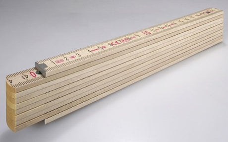 Stabila foldelineal, 407n gennemsigtigt træ 2m - 14348