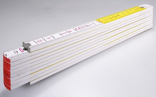 Abi stla tommestok, 717 hvidgul træ 2m - 01328