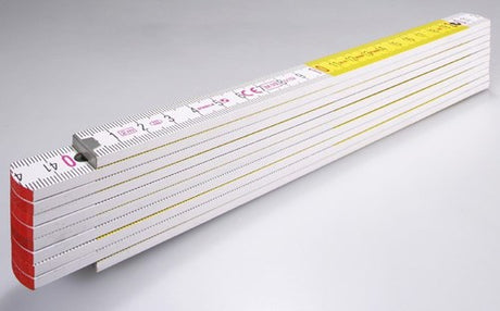 Stabila foldelineal, 717 hvidgul træ 2m - 01328
