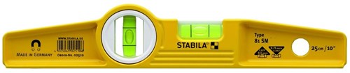 Stabila vaterpas, 81sm torpedomagnet 25cm - 02510