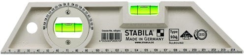 Stabila vaterpas, plastik, inddeling 25cm - 06901