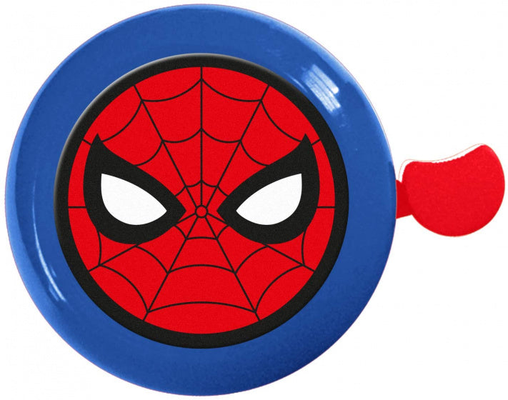 Cykelklokke Spider-Man 60 mm blå rød