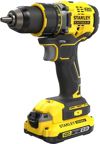 Stanley Elværktøj Stanley Fatmax SFMCD720D2K V20 18V BL Skruetrækker | 2x 2.0ah - sfmcd720d2k-qw