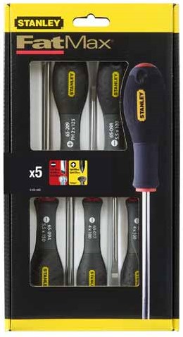 Stanley håndværktøj fatmax® 5-delt skruetrækkersæt parallel phillips - 0-65-440