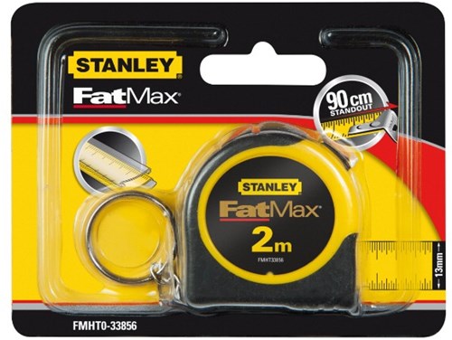 Stanley håndværktøj fatmax målebånd 2m nøglering - fmht0-33856