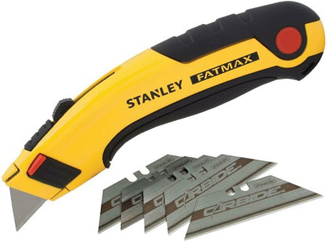 Stanley handgereedschap fatmax uitschuifbaar mes + 5 carbide reservemessen - 7-10-778