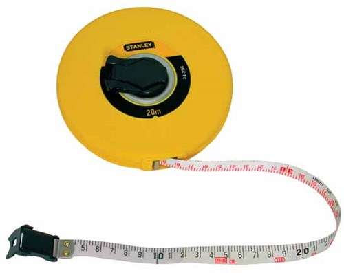 Stanley håndværktøj landmåler glasfiber lukket skab | 30 m - 12,7 mm - 0-34-297