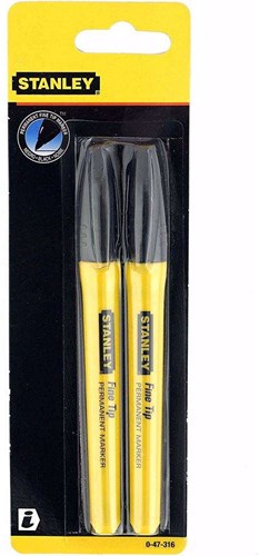 Stanley håndværktøj highlighter fin spids sort - 0-47-316