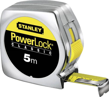Stanley håndværktøj målebånd powerlock 5m - 19mm - 0-33-194