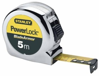 Stanley håndværktøj målebånd powerlock klinge rustning | 5 meter - 0-33-514