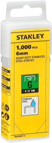 Stanley handgereedschap rvs nieten 6mm | type g | 1000 stuks - tra704sst-0
