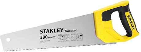 Stanley håndværktøj stht20349-1 træsav tradecut fin 380 mm 11 tpi - stht20349-1