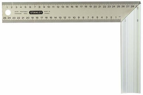 Stanley håndværktøj firkantet med graduering | 400x200 mm - 1-45-687