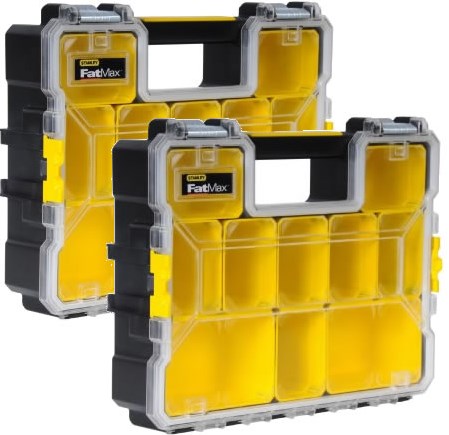 Stanley koffers duopack fatmax professionele organizer waterdicht (diep) fmst1-70740