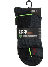 Stapp active outdoor bamboo quarter 29605 | donkergrijs 6550 | maat 43 - 8719534312832