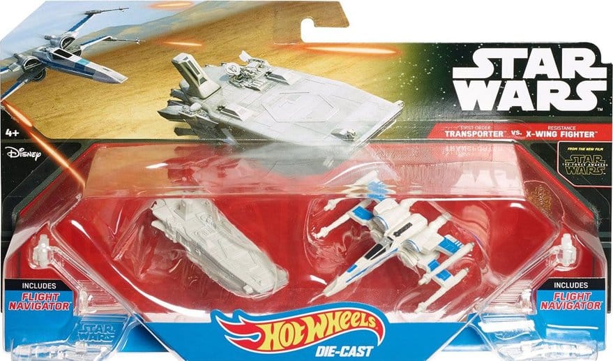 Mattel hot wheels star wars transporter vs x wing fighter