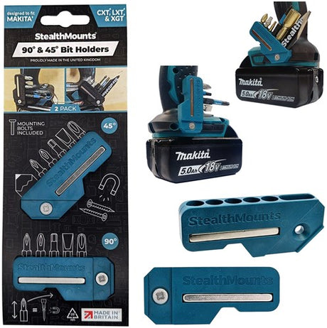 Stealthmounts 4590 bit holder til Makita | blå | 2 stk - bh-mk-4590-blu