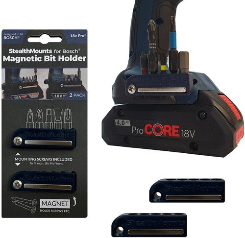 Stealth mounts bitholder til bosch 18v | blå | 2 stk - bh-bo-blu-2