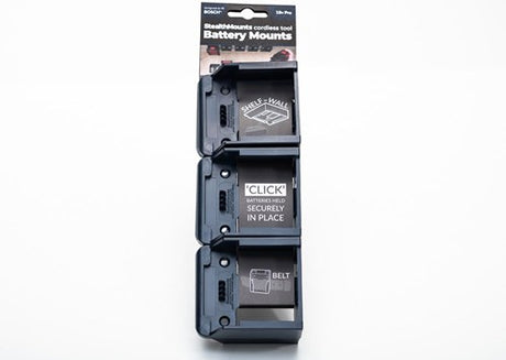 Stealthmounts bm-bo18-blu-6 batteriholder til bosch 18v pro | blå | 6 pakke - bm-bo18-blu-6
