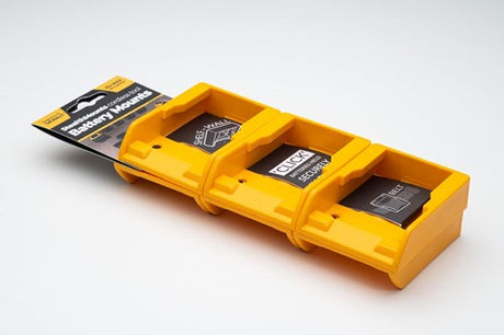 Stealthmounts bm-dw20-ylw-6 batteriholder til dewalt xr flexvolt | gul | 6-pak - bm-dw20-ylw-6