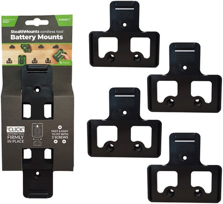 Stealth mounts til ego 56v | sort | 4 stk - bm-eg56-blk-4
