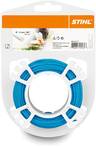 Stihl tilbehør rund klippelinje på rulle | ø 1,6 x 20 m | blå - 00009302334