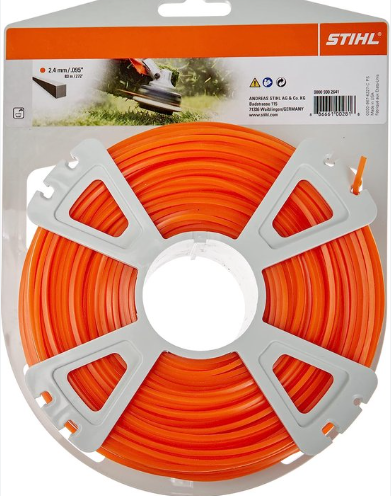 Stihl tilbehør firkantet skærelinje på rulle | ø 2,4 mm x 83,0 m - 00009302641