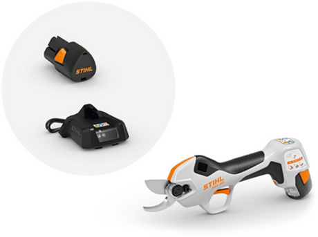 Stihl asa 20 akku beskæringssaks | akselsystem | sæt med 1 lader og 2 akslede batterier - va050116210