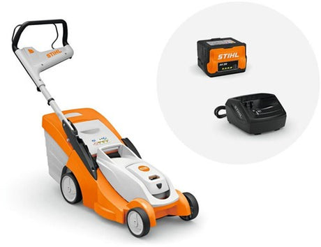 Stihl rma 239 c batteri plæneklipper | sæt | inkl. ak 20 batteri og al 101 oplader - 63200111495