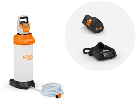 Stihl wsa 40.0 sæt trykvandsbeholder | 10l | inkl. 2 akslede batterier og 1 oplader - sa090118510
