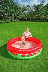 Bestway swimmingpool 3-ringet jordbær 160x38cm
